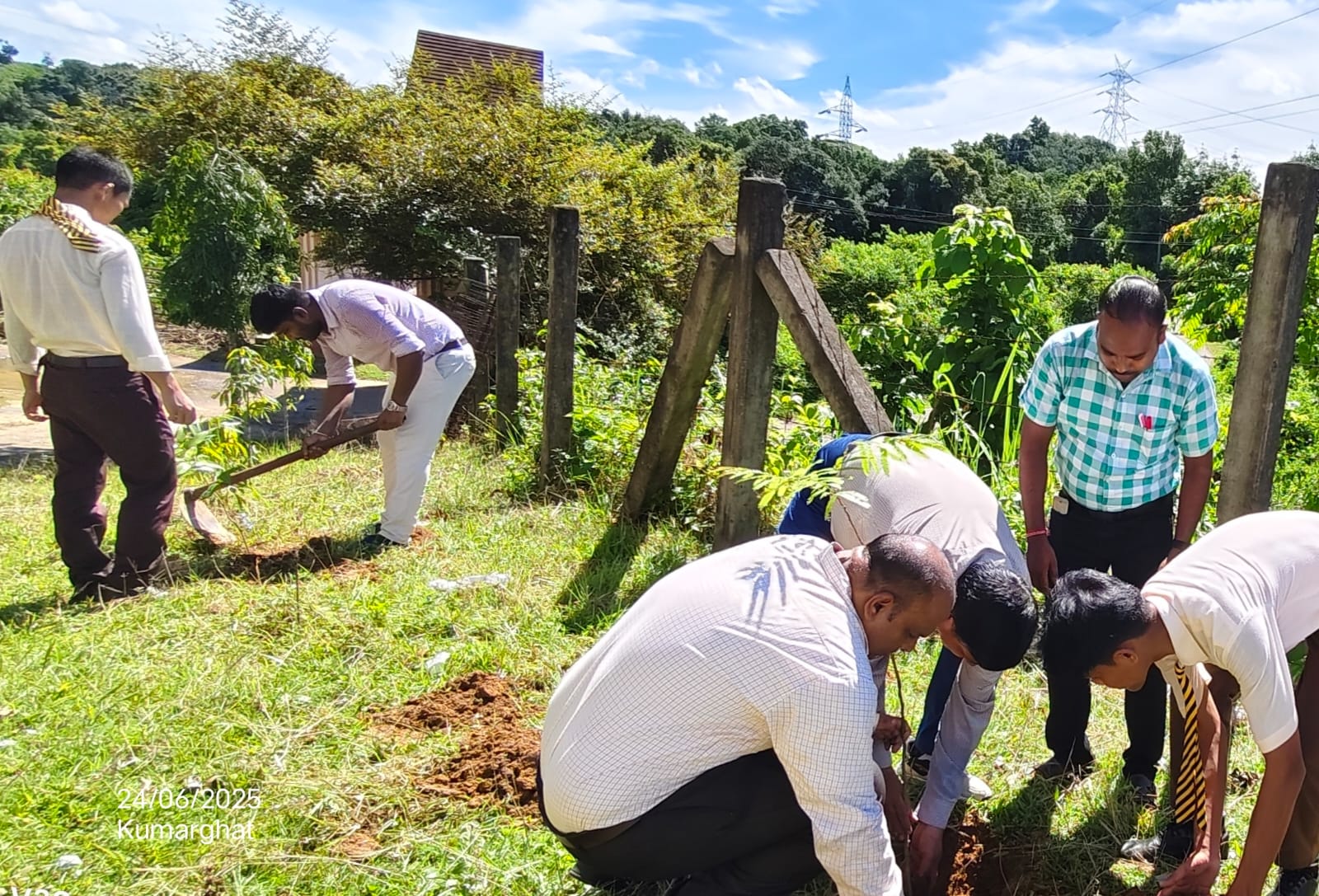 Tree Plantation at EMRS Kumarghat
